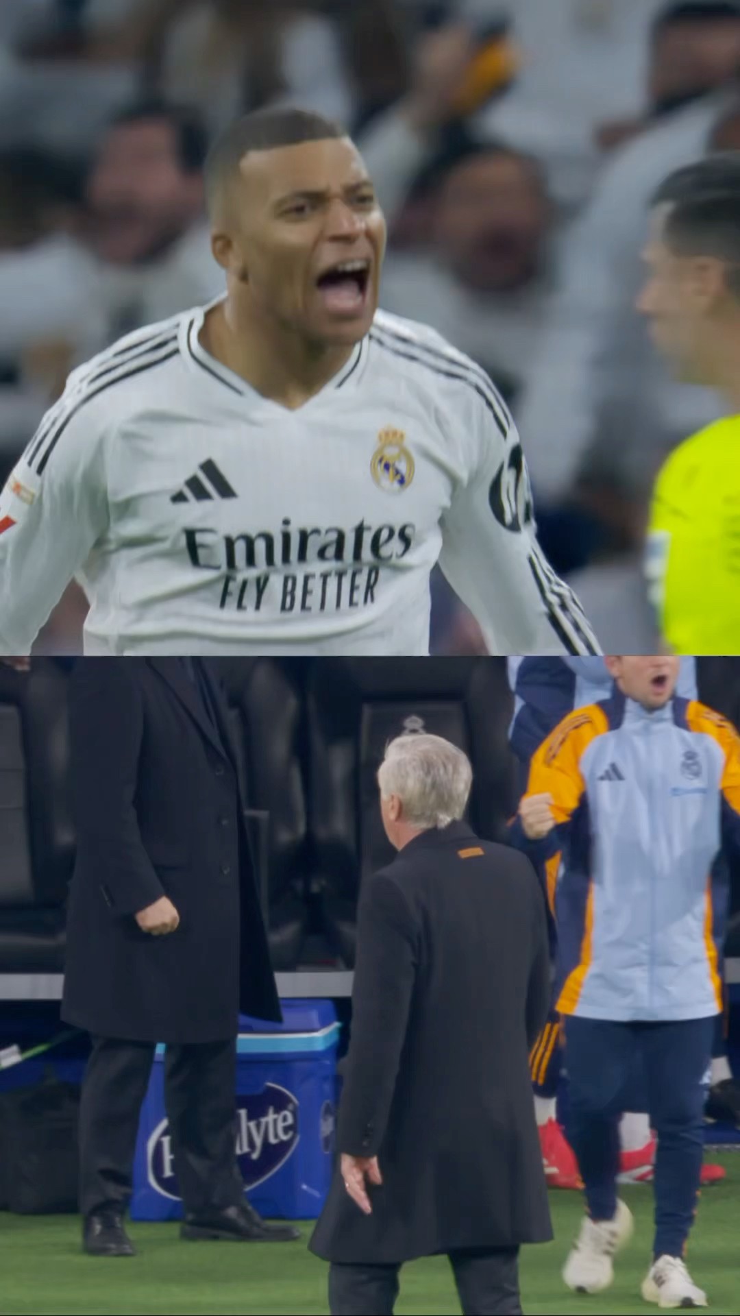 ANCELOTTI reacts to MBAPPÉ's goal??